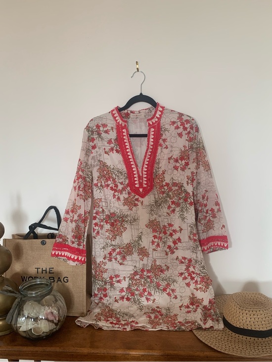 Tory Burch Dresses & Skirts - Tory Burch print Embroidered floral tunic  dress